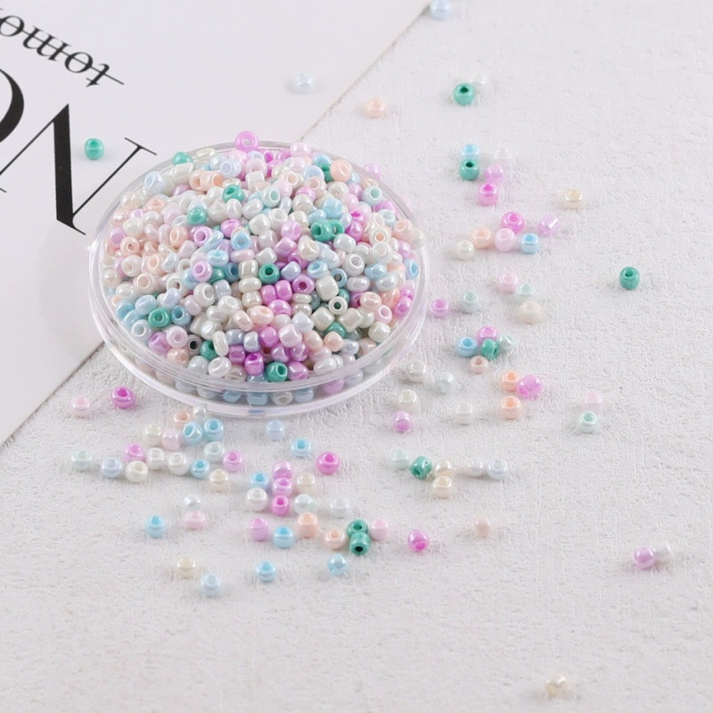 3mm Macaron Cream Rice Beads Glass Diy Handmade Bracelet Necklace Loose Bead Material