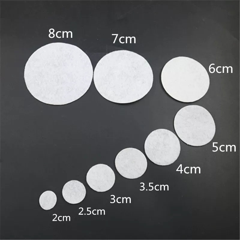 10-80mm Disc Non-woven Textile Fabric Diy Headwear Negative Felt Gasket Kindergarten