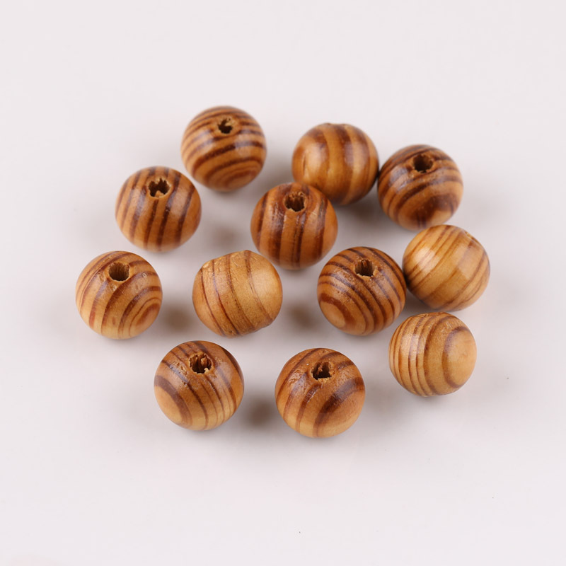 6-30mm Pine Beads Round Diy Handmade Spacer Material Bracelet Necklace Jewelry Loose