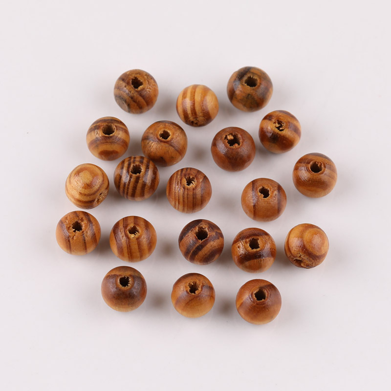 6-30mm Pine Beads Round Diy Handmade Spacer Material Bracelet Necklace Jewelry Loose