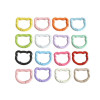 Diy Colorful Round Bear Spring Buckle Keychain Versatile Cute Fresh Backpack Pendant