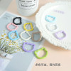 Diy Colorful Round Bear Spring Buckle Keychain Versatile Cute Fresh Backpack Pendant