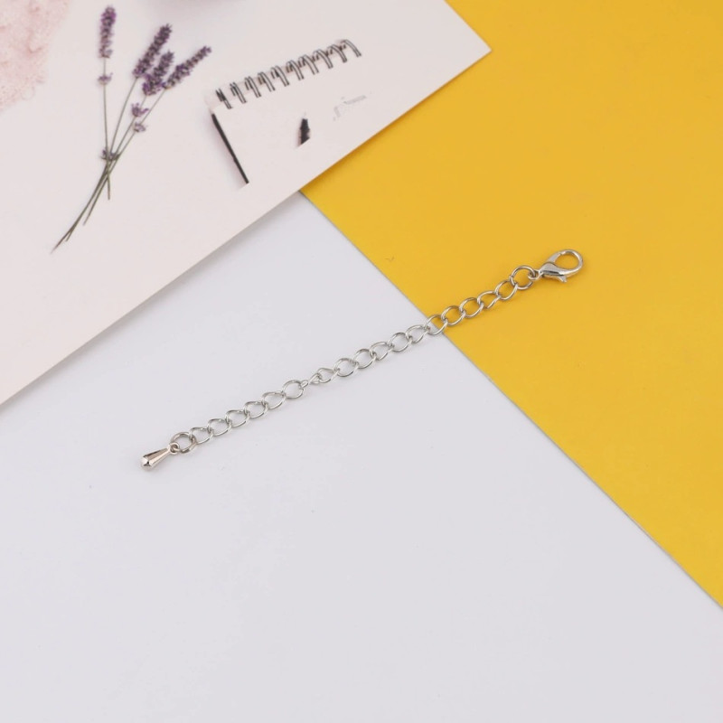 7cm Extension Chain with Lobster Buckle Water Drop Tail Diy Handmade Necklace Bracelet