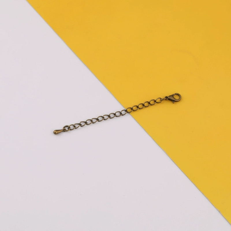 7cm Extension Chain with Lobster Buckle Water Drop Tail Diy Handmade Necklace Bracelet