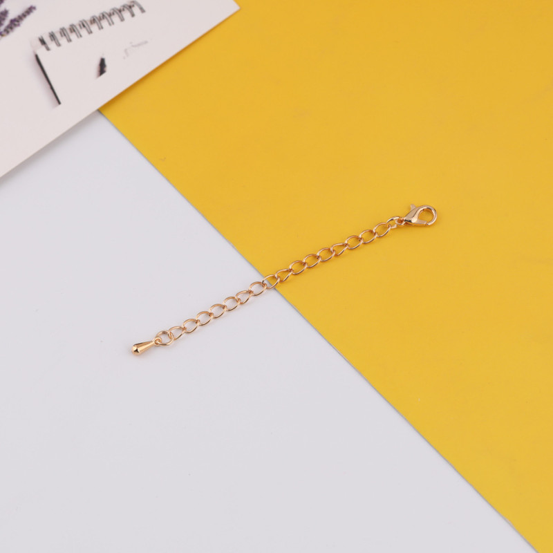 7cm Extension Chain with Lobster Buckle Water Drop Tail Diy Handmade Necklace Bracelet