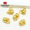 18k Sand Gold Color-preserving Ancient Gourd Pendant Bracelet Necklace Diy Handmade