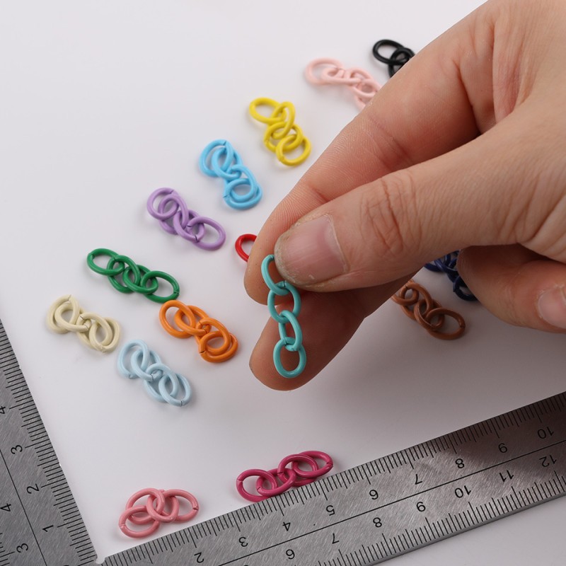Colorful Paint Four-section Chain 4-section Grinding Extension Diy Jewelry Accessories