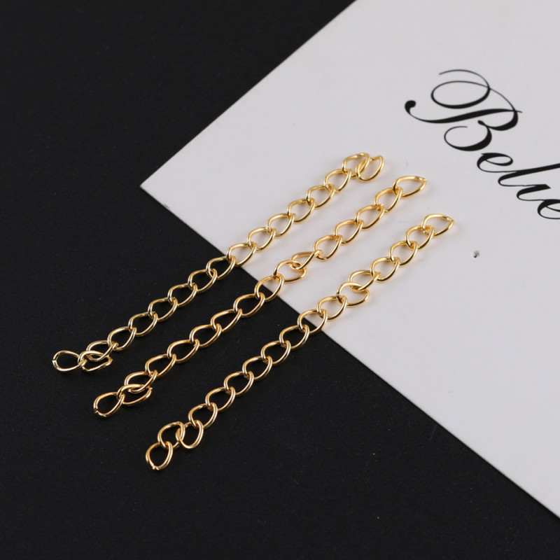 5cm7cm Metal Tail Chain Bracelet Necklace Extension Ending Diy Jewelry Accessories