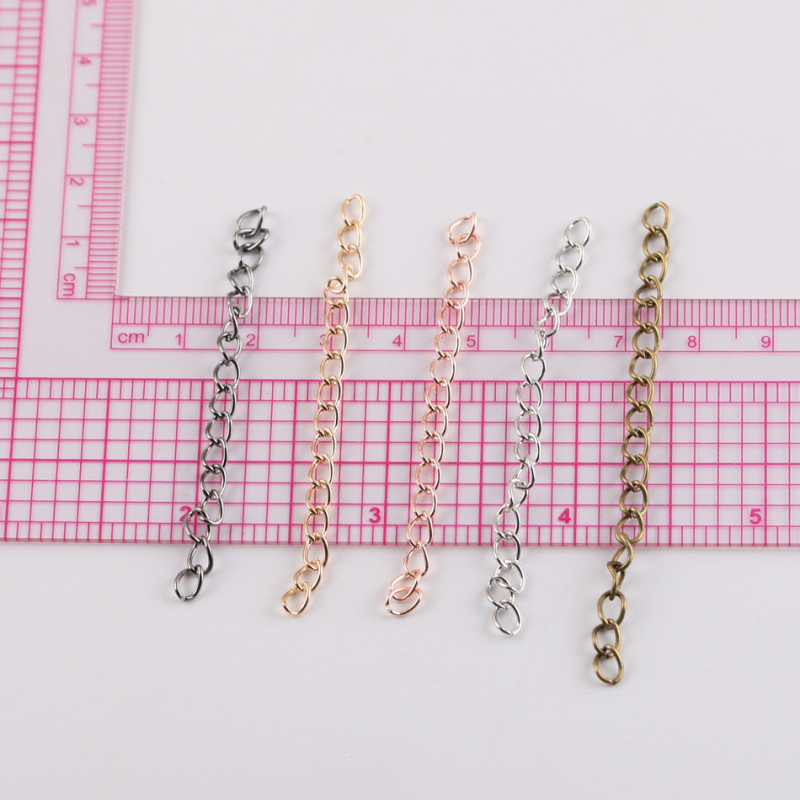 5cm7cm Metal Tail Chain Bracelet Necklace Extension Ending Diy Jewelry Accessories