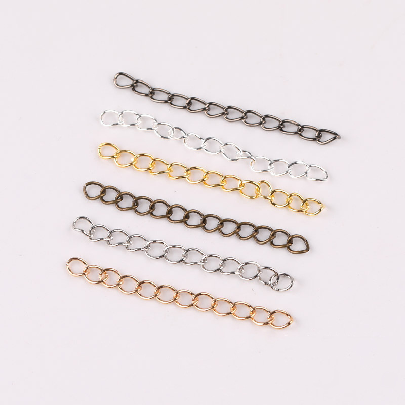 5cm7cm Metal Tail Chain Bracelet Necklace Extension Ending Diy Jewelry Accessories