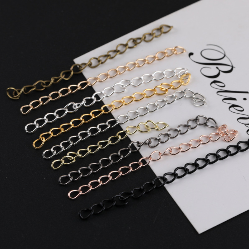5cm7cm Metal Tail Chain Bracelet Necklace Extension Ending Diy Jewelry Accessories