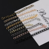 5cm7cm Metal Tail Chain Bracelet Necklace Extension Ending Diy Jewelry Accessories
