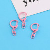 Colorful D-shaped Buckle Hanging 8-shaped Painted C Keychain Zinc Alloy Diy Handmade Bag
