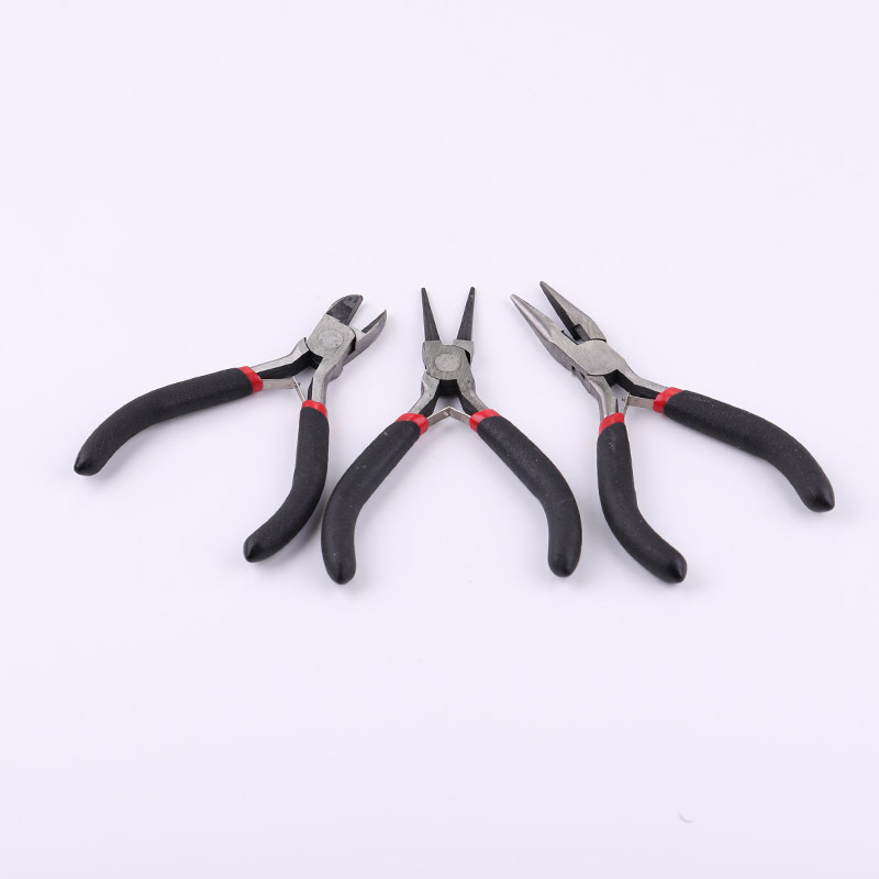 Diy Jewelry Tools Handmade Pliers Black Handle Loop Curved Needle Scissors