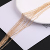 2mm Flat O-shaped Chain O-shaped Thin Clavicle Tassel Diy Handmade Necklace Bracelet