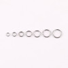 Stainless Steel Open Ring Single Necklace Bracelet Connecting Diy Handmade Buckle Jewelry