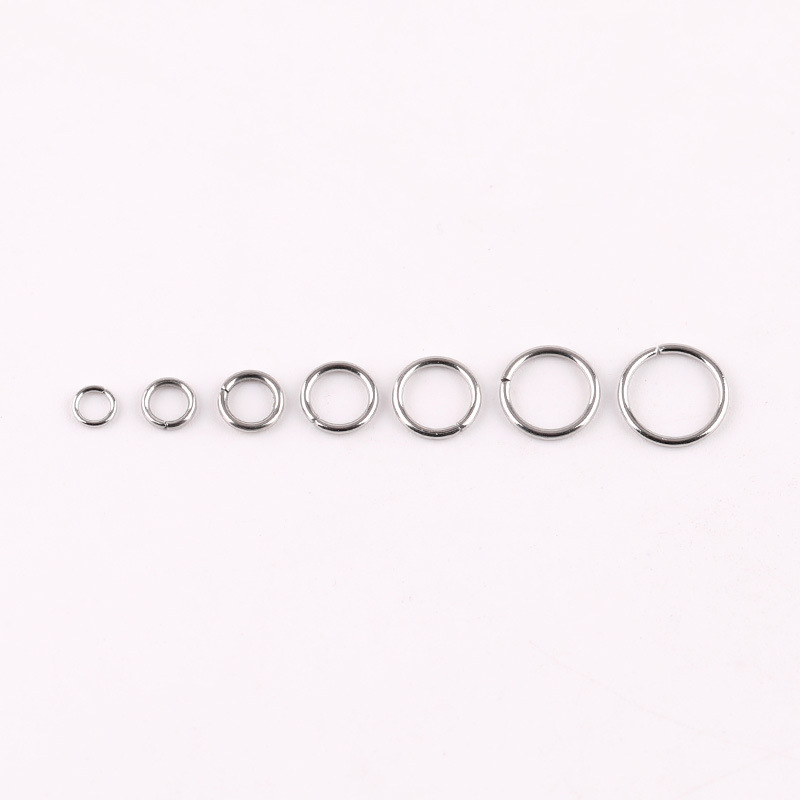 Stainless Steel Open Ring Single Necklace Bracelet Connecting Diy Handmade Buckle Jewelry