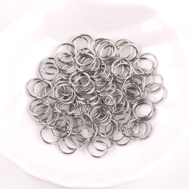 Stainless Steel Open Ring Single Necklace Bracelet Connecting Diy Handmade Buckle Jewelry