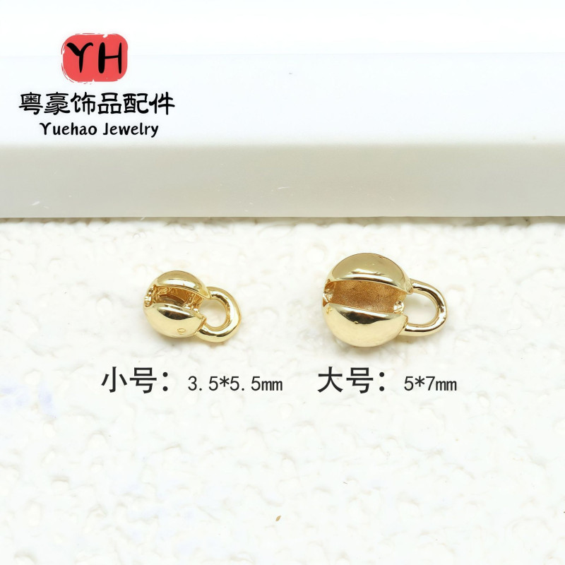 14k Gold-filled Color-preserving Positioning Beads Covered Buckle Flower Bud Closing