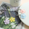 Transparent Cherry Blossom Keychain Flower Diy Accessories Pendant Small Fresh and Cute