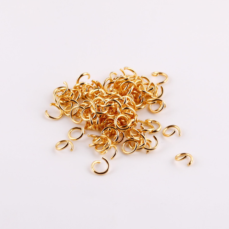1.2*8mm Open Ring Connection Bracelet Necklace O Jump Diy Handmade Jewelry Accessories