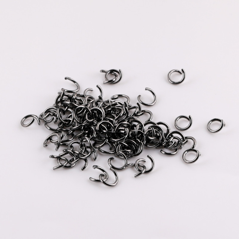 1.2*8mm Open Ring Connection Bracelet Necklace O Jump Diy Handmade Jewelry Accessories