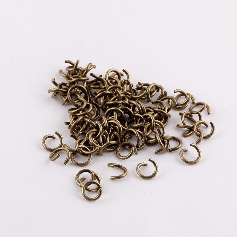 1.2*8mm Open Ring Connection Bracelet Necklace O Jump Diy Handmade Jewelry Accessories