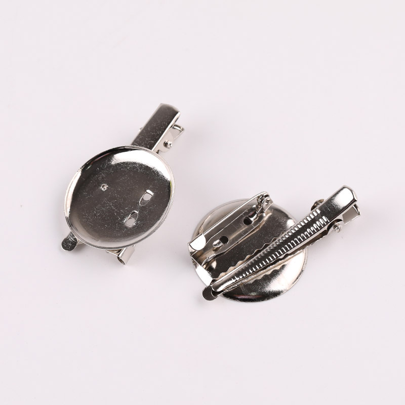 Disc Pin with Hairpin Dual-purpose Brooch Round Tray Buckle Pin Diy Jewelry Accessories