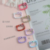 Cute Lace Kt Bow Cat Spring Buckle Drip Glaze Opening Diy Keychain Bag Pendant Accessories