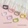 Cute Lace Kt Bow Cat Spring Buckle Drip Glaze Opening Diy Keychain Bag Pendant Accessories