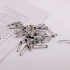 Multi-specification White K Hole Pin Safety Pin Metal Simple Pin with Lock Brooch Holder
