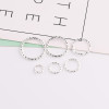 Multi-specification Metal Embossed Ring Single Circle Pattern Connecting Diy Jewelry Open