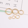 Multi-specification Metal Embossed Ring Single Circle Pattern Connecting Diy Jewelry Open