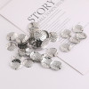 12-25mm Round Hollow Tray Mesh Base Diy Brooch Hair Accessories Hand-beaded Clothing