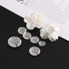 12-25mm Round Hollow Tray Mesh Base Diy Brooch Hair Accessories Hand-beaded Clothing