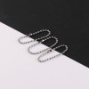 2.4mm 304 Stainless Steel Bead Chain Tag Wave Ready-made Pendant Accessories