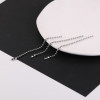 2.4mm 304 Stainless Steel Bead Chain Tag Wave Ready-made Pendant Accessories