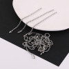 2.4mm 304 Stainless Steel Bead Chain Tag Wave Ready-made Pendant Accessories