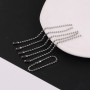 2.4mm 304 Stainless Steel Bead Chain Tag Wave Ready-made Pendant Accessories