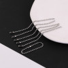 2.4mm 304 Stainless Steel Bead Chain Tag Wave Ready-made Pendant Accessories