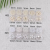 3mm-25mmabs Imitation Pearl Round Non-porous Pure White Off-white Diy Handmade Beads