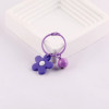 Cute Colorful Silicone Small Flower Bells, Painted Book Rings, Key Diy Bag Holiday Gift