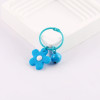 Cute Colorful Silicone Small Flower Bells, Painted Book Rings, Key Diy Bag Holiday Gift