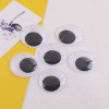 4-50mm Black and White Eye Stickers with Adhesive Backing Movable Eyeball Diy Toy Doll