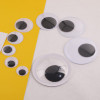 4-50mm Black and White Eye Stickers with Adhesive Backing Movable Eyeball Diy Toy Doll