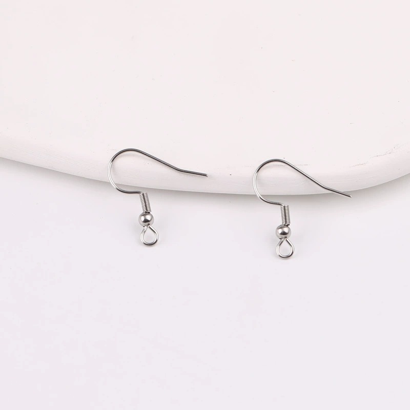 Stainless Steel Ear Hook Accessories Earrings with Beads Ear Jewelry Diy Handmade