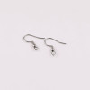 Stainless Steel Ear Hook Accessories Earrings with Beads Ear Jewelry Diy Handmade