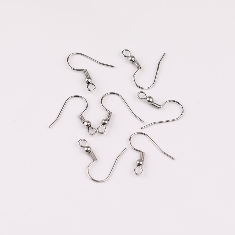 Stainless Steel Ear Hook Accessories Earrings with Beads Ear Jewelry Diy Handmade