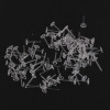 Transparent Plastic Flat Earrings Resin Non-allergenic Invisible Ear Piercing Accessories