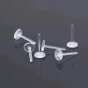 Transparent Plastic Flat Earrings Resin Non-allergenic Invisible Ear Piercing Accessories